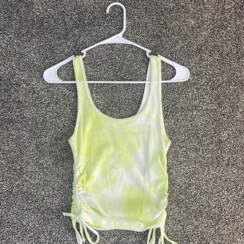 Green Tie Dye Tank (medium) - Hollister